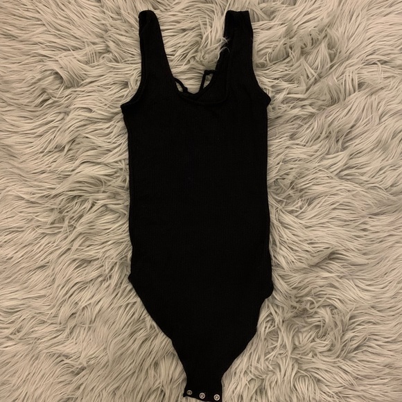 AEO lace up bodysuit in black Size XS - Picture 2 of 4